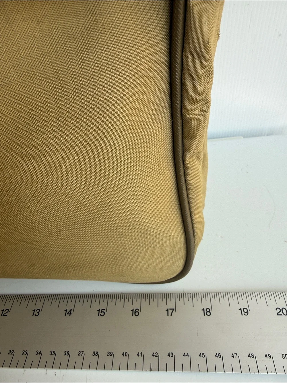 VINTAGE CALVIN KLEIN RUGGED CANVAS MESSENGER FLAP BAG CROSSBODY TRAVEL TAN